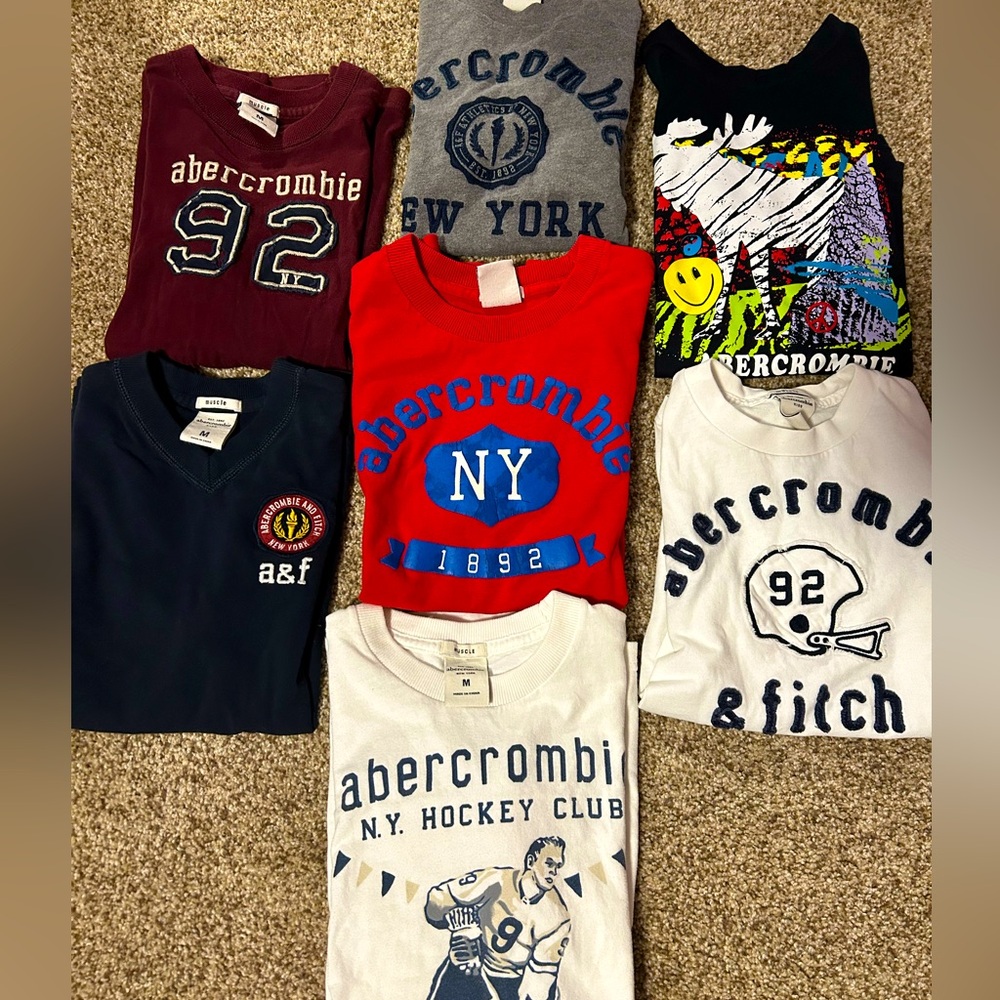 Lot of boys medium Abercrombie kids t-shirts